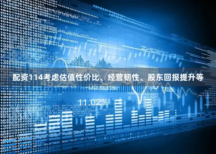 配资114考虑估值性价比、经营韧性、股东回报提升等